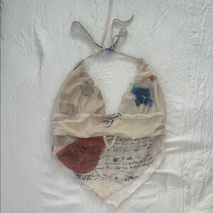 Tiger Mist Multicolor Crop Top